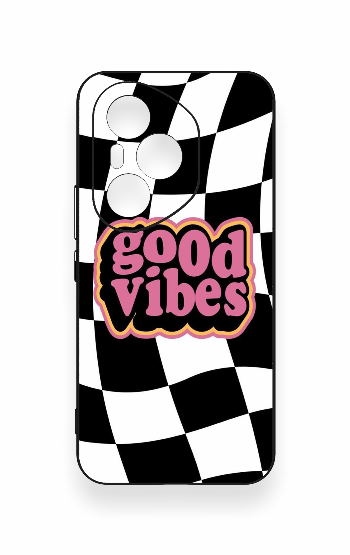 Honor 400 Pro Uyumlu Black Good Vibes Desenli Silikon Kılıf