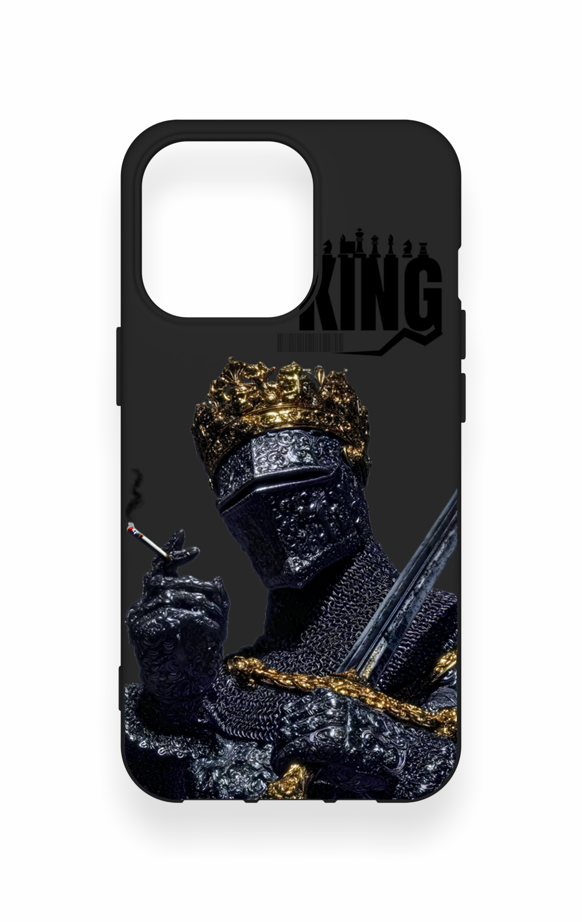 iPhone 13 Pro Uyumlu King Desenli Silikon Kılıf