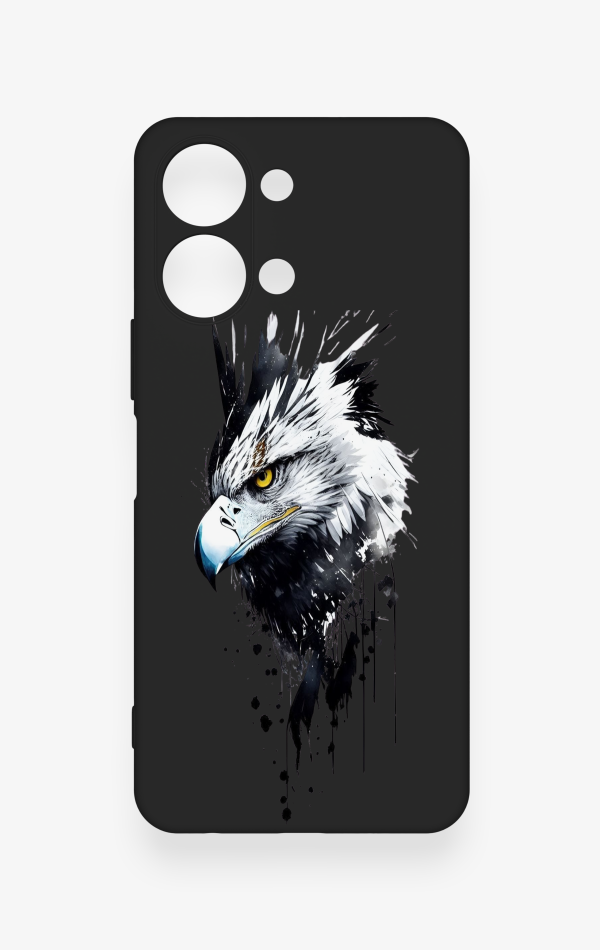 Vivo Y05 4G Uyumlu Bald Eagle Desenli Silikon Kılıf