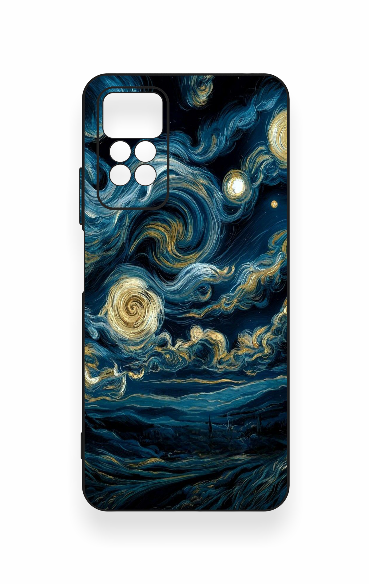 Redmi Note 11 Pro 4G Uyumlu Yıldızlı Gece Desenli Silikon Kılıf