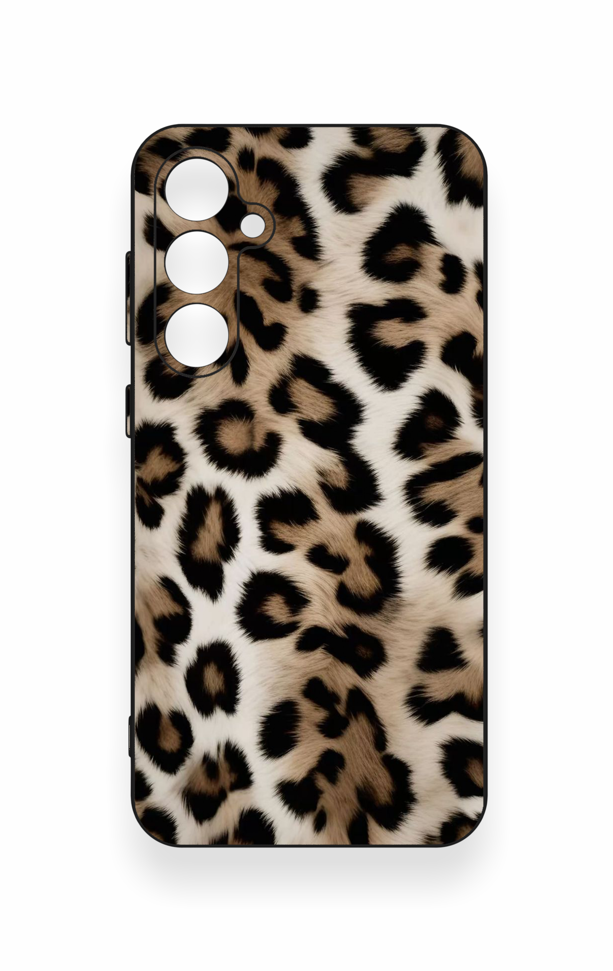 Samsung S23Fe Uyumlu Leopar Derisi Desenli Silikon Kılıf