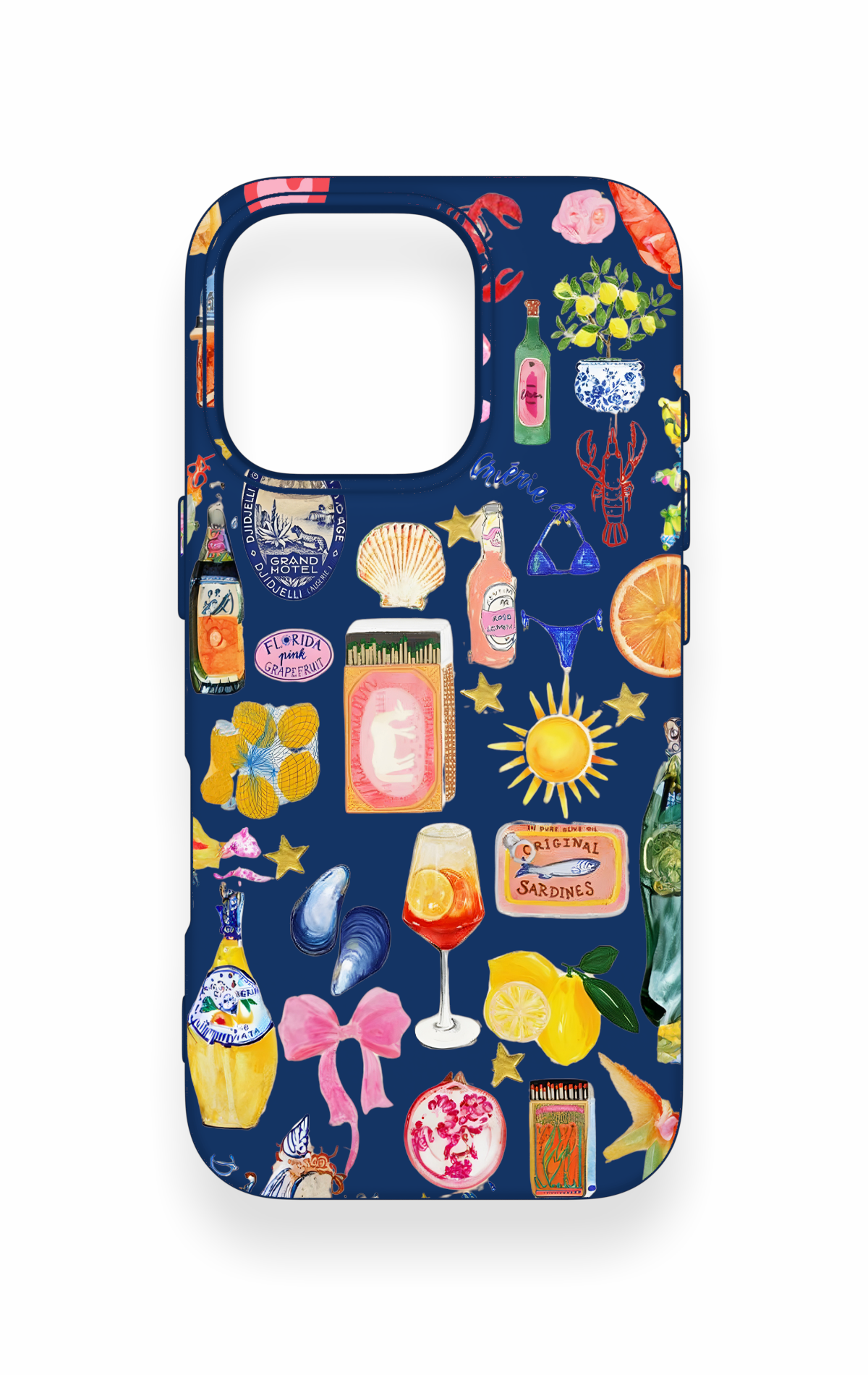 iPhone 16 Pro Uyumlu Summer Desenli Silikon Kılıf