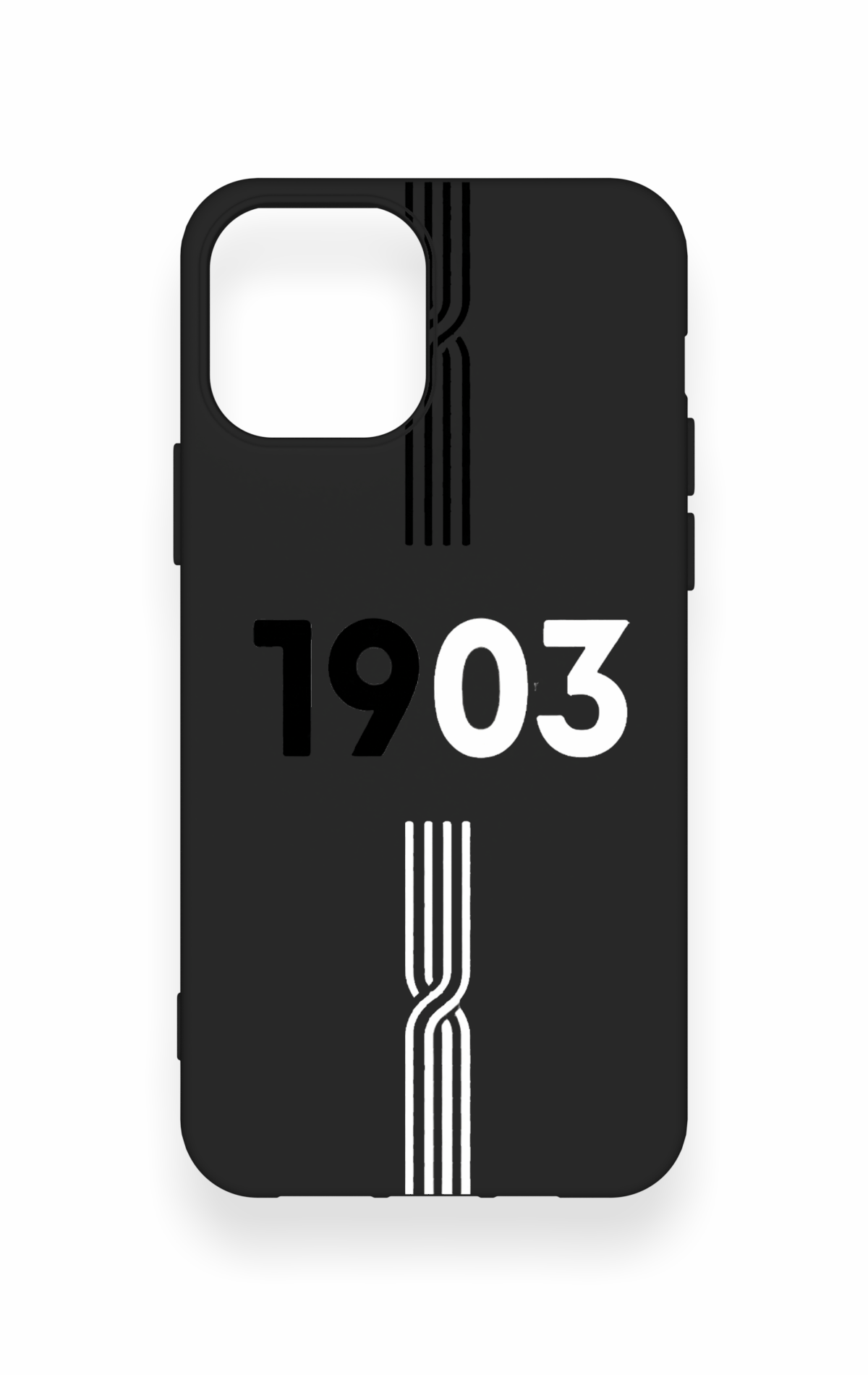 iPhone 12-12PRO Uyumlu 1903 Kemer Desenli Silikon Kılıf