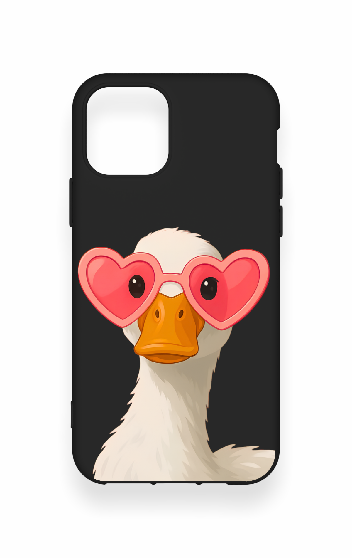 iPhone 11 Pro Uyumlu Aşık Ördek Desenli Silikon Kılıf