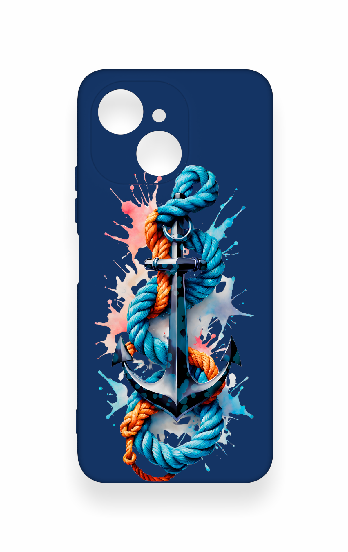 Tecno Spark 40C Uyumlu Anchor Desenli Silikon Kılıf