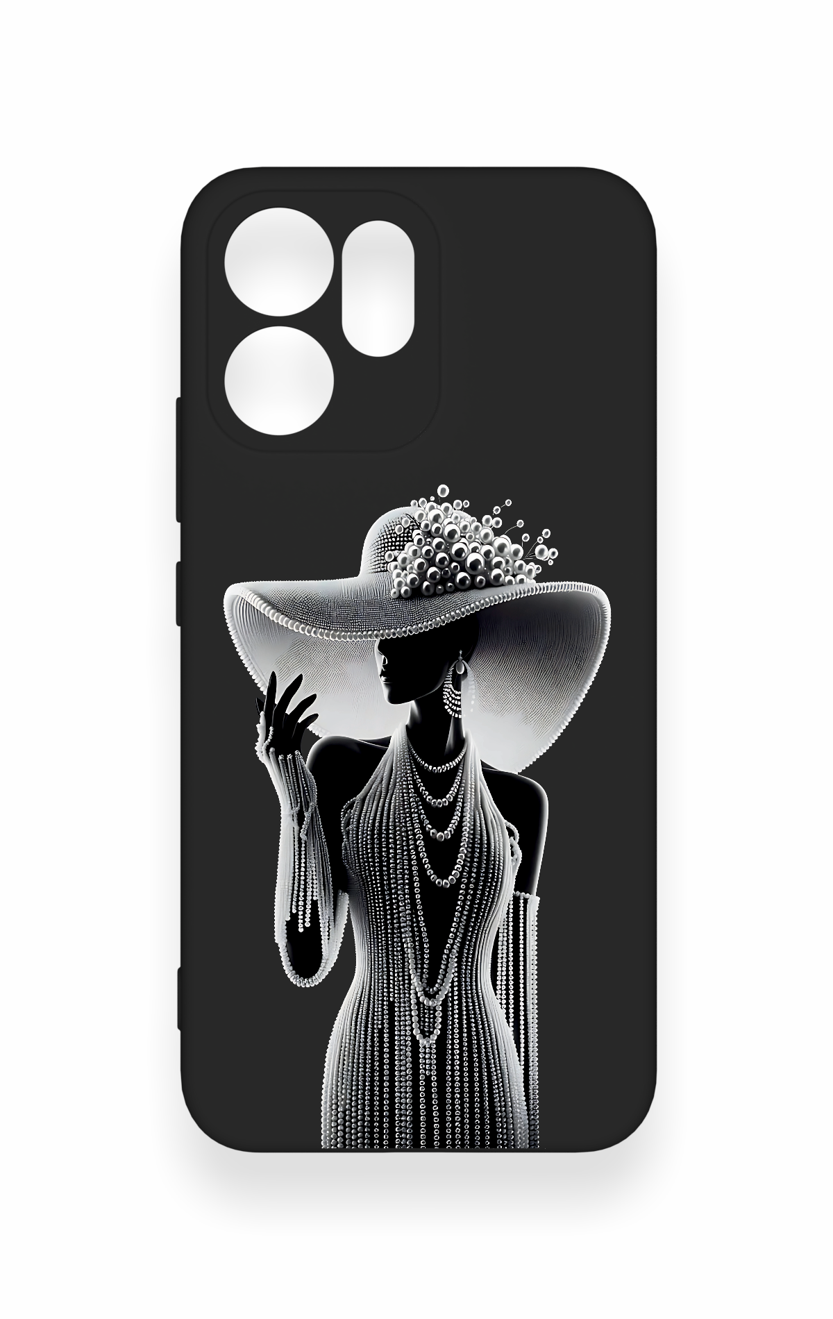 Oppo Reno 14F Uyumlu Lady Desenli Silikon Kılıf