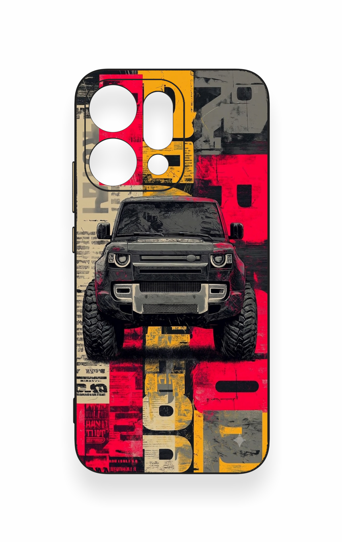 Oppo Reno 14 Uyumlu Defender Truck Desenli Silikon Kılıf