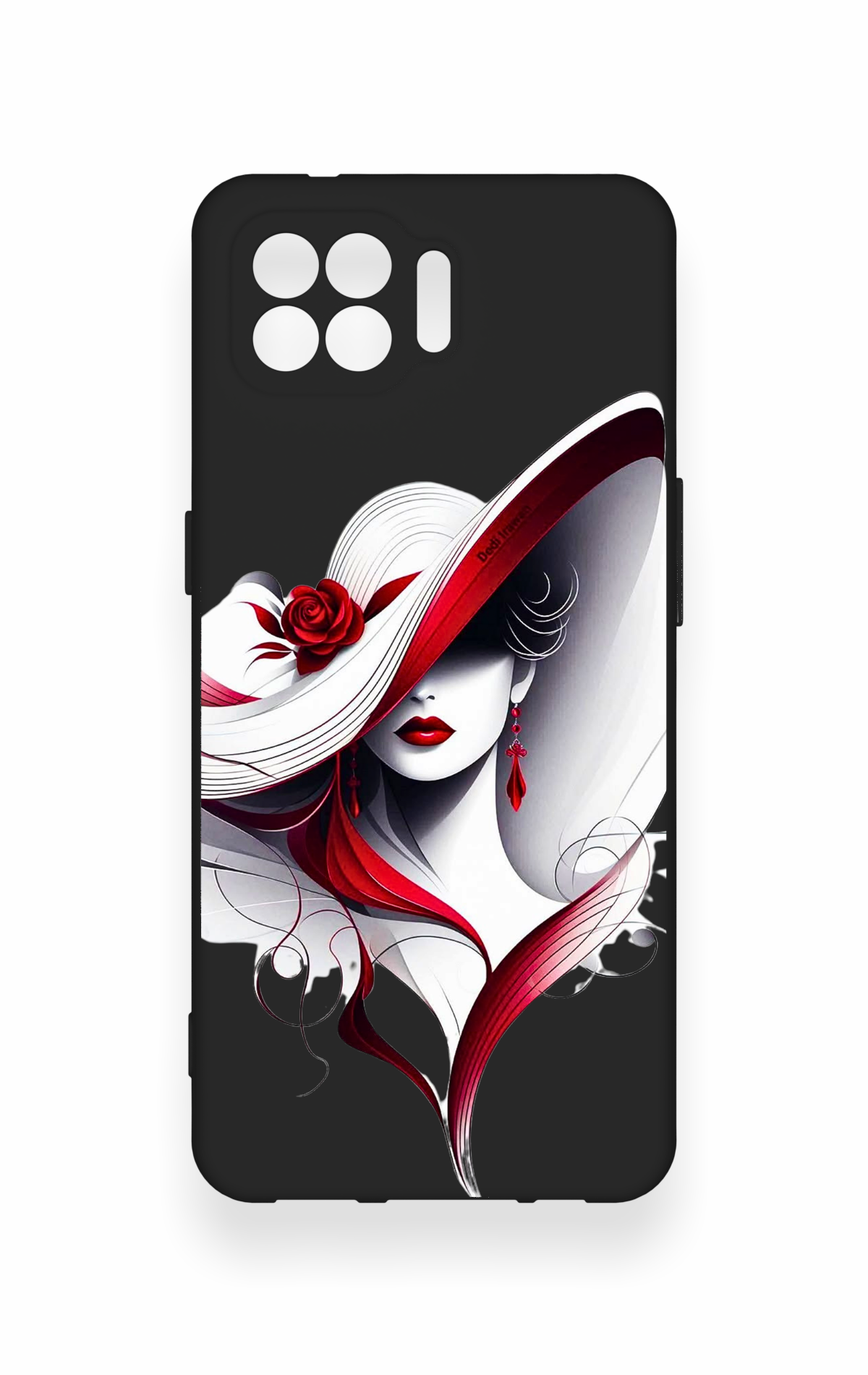 Oppo Reno 4 Lite Uyumlu Matmazel Desenli Silikon Kılıf
