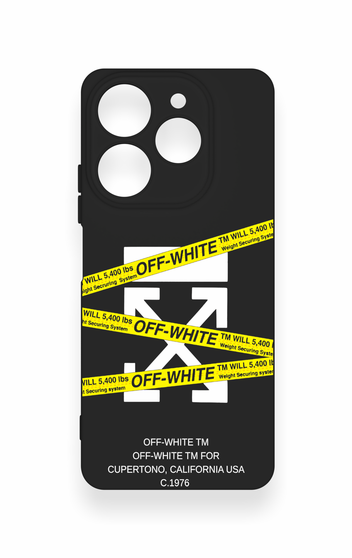 Tecno Spark 10 Pro Uyumlu Off White Desenli Silikon Kılıf