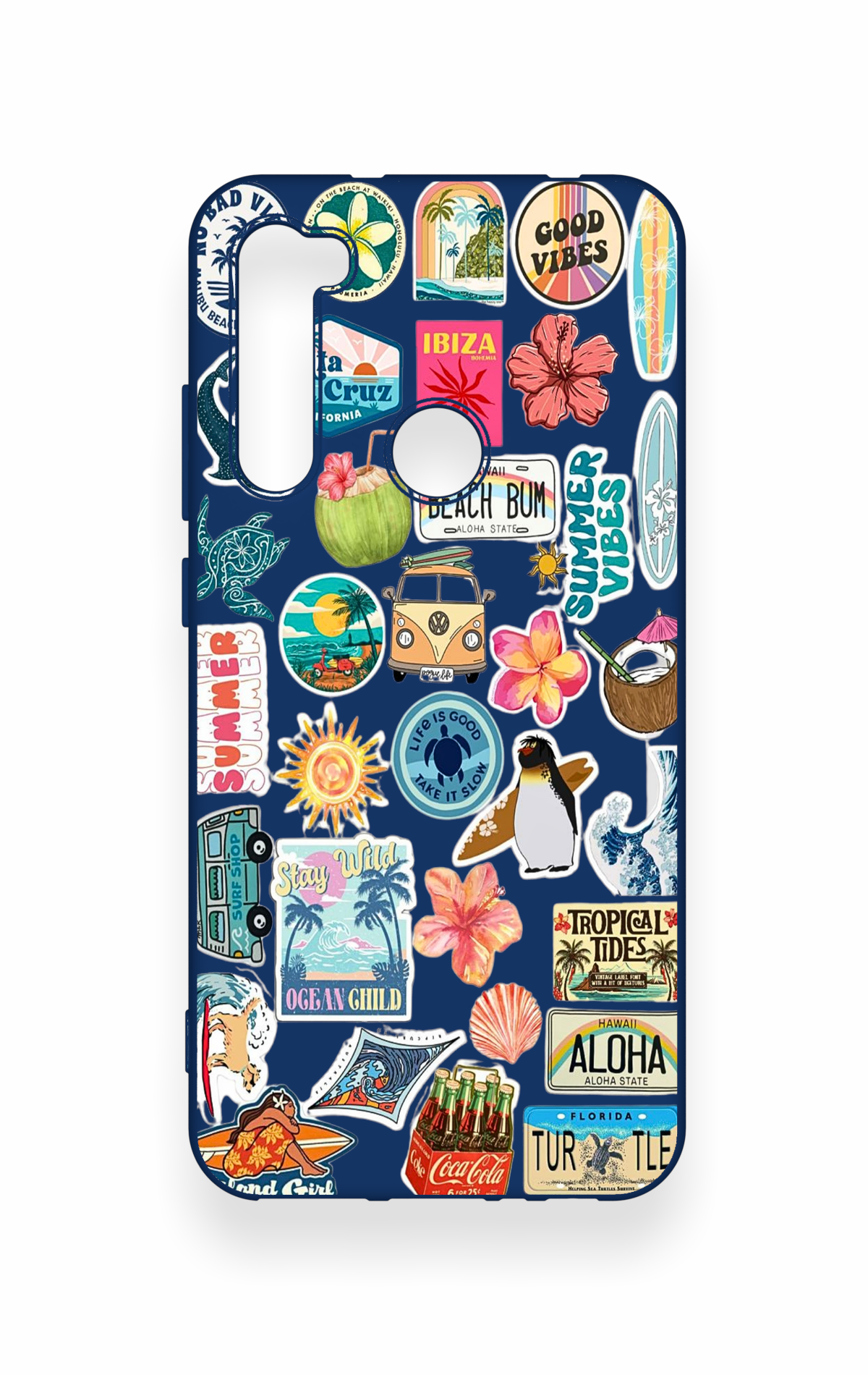 Redmi Note 8 Uyumlu Summer Vibes Desenli Silikon Kılıf