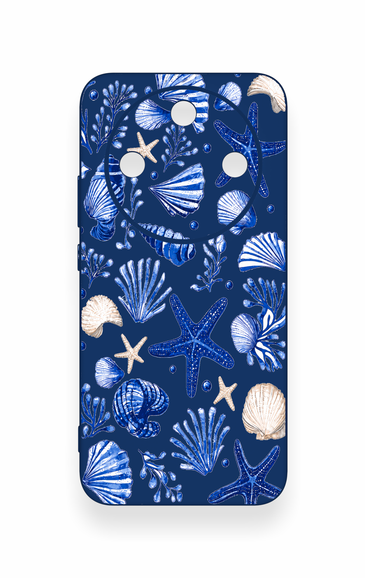 Honor Magic 8 Lite Uyumlu Deniz Kabuğu Desenli Silikon Kılıf