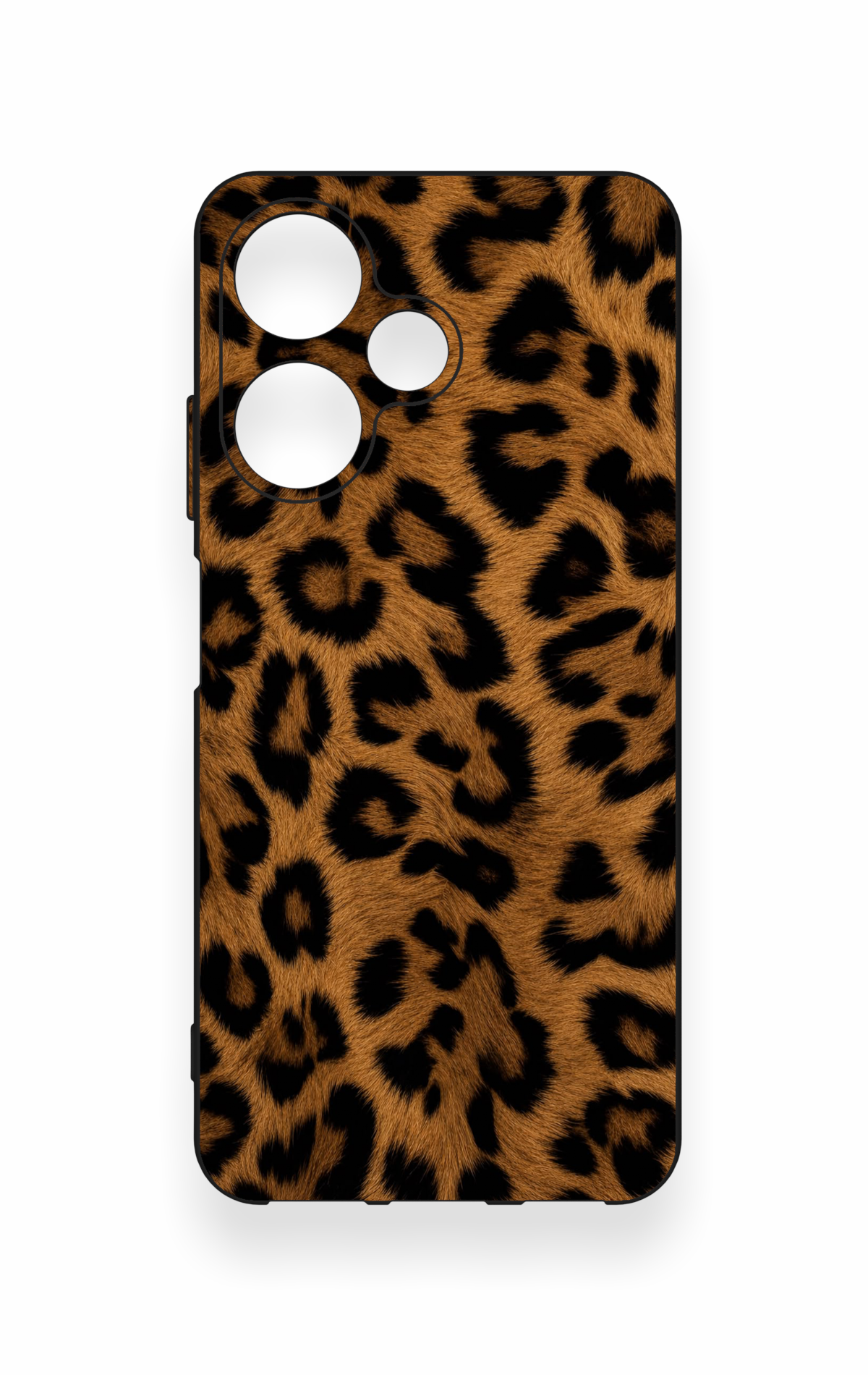 İnfinix Hot 30i Uyumlu Koyu Leopar Deri Desenli Silikon Kılıf