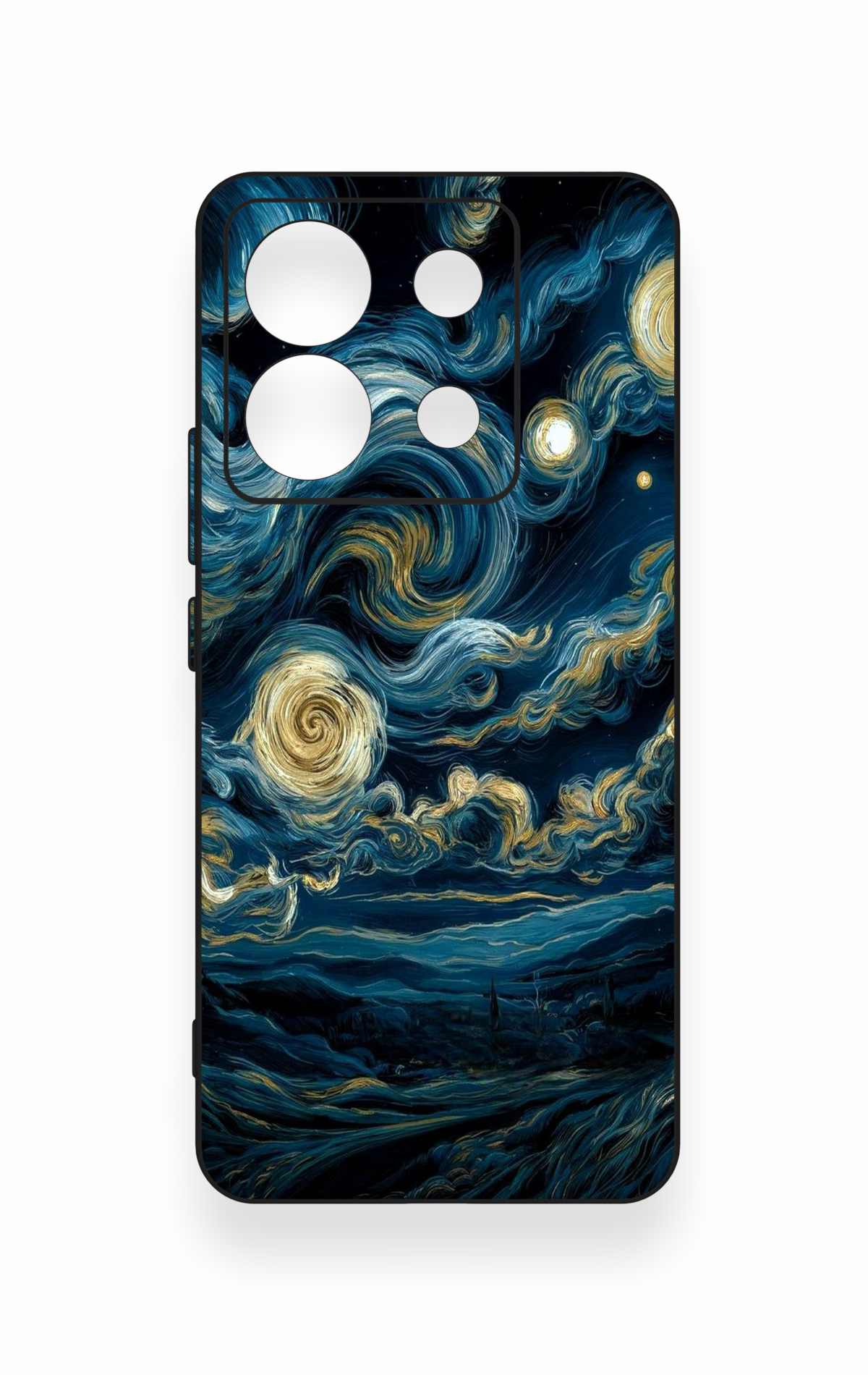 Redmi Note 13 Pro 5G Uyumlu Yıldızlı Gece Desenli Silikon Kılıf