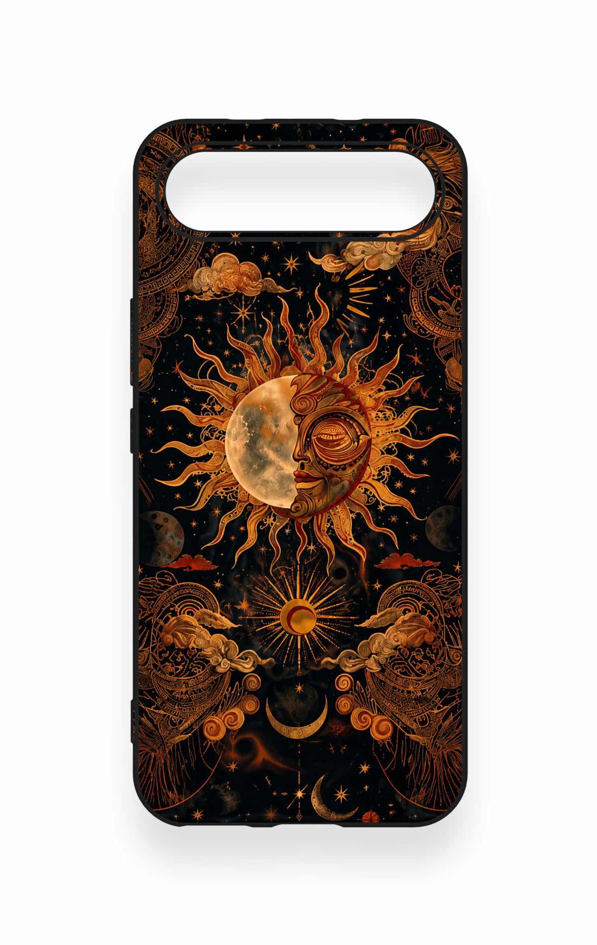 Tecno Spark Slim Uyumlu Mistik Güneş Desenli Silikon Kılıf