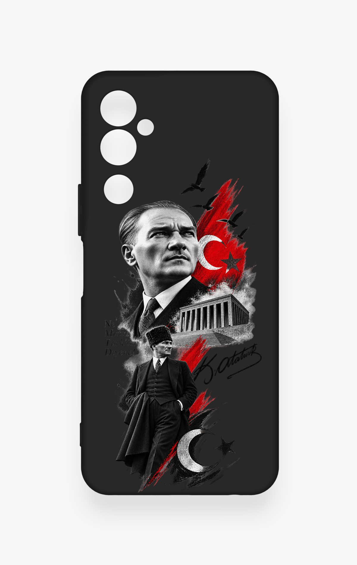 Tecno Pova Neo 2 Uyumlu Atatürk Anıtkabir Desenli Silikon Kılıf