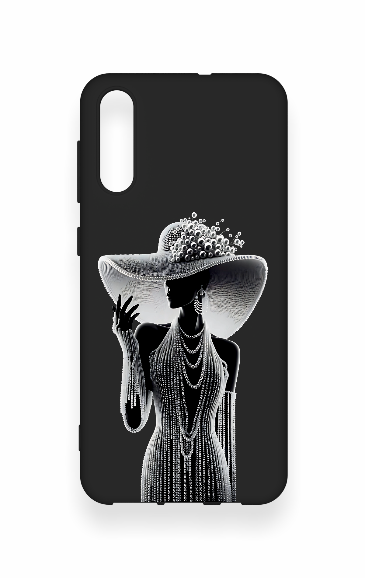 Samsung A50 Uyumlu Lady Desenli Silikon Kılıf