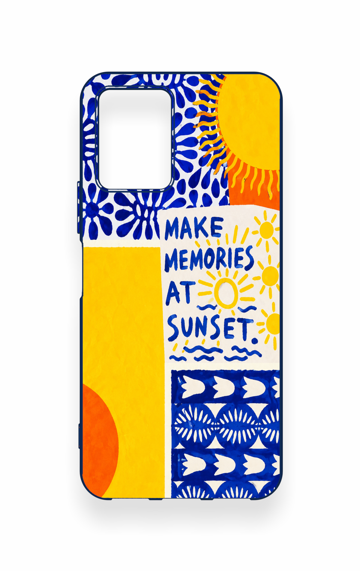 Vivo Y33S Uyumlu Sunset Desenli Silikon Kılıf