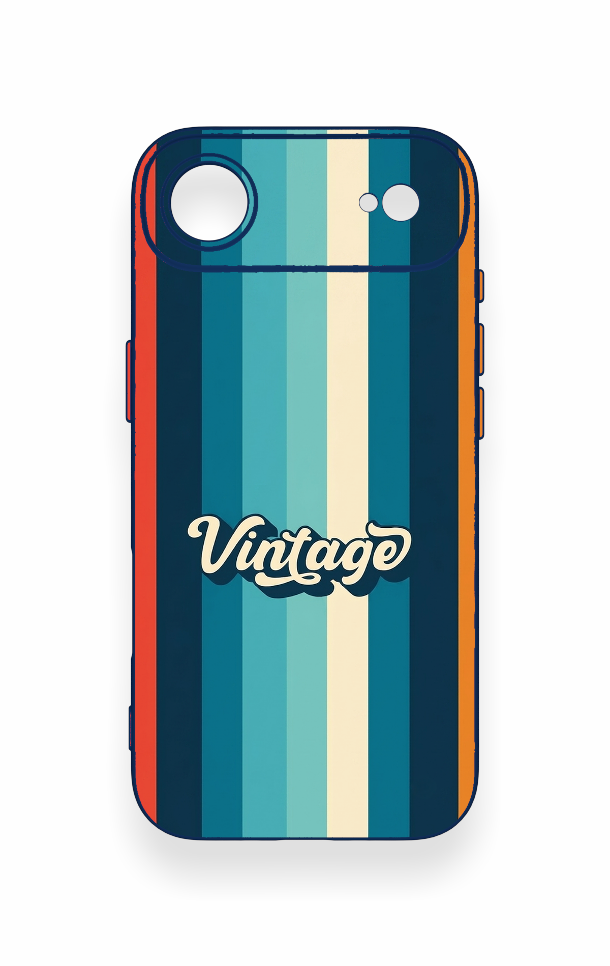 iPhone 17 Air Uyumlu Vintage Desenli Silikon Kılıf