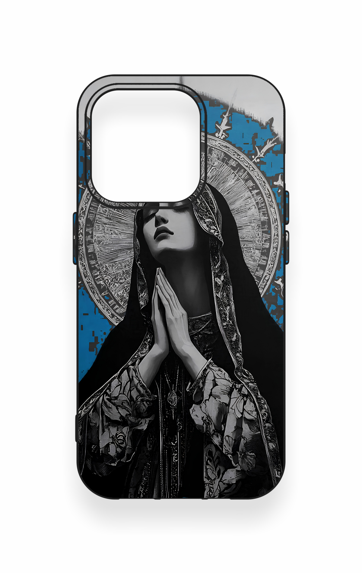 iPhone 15 Pro Uyumlu Rahibe Desenli Silikon Kılıf