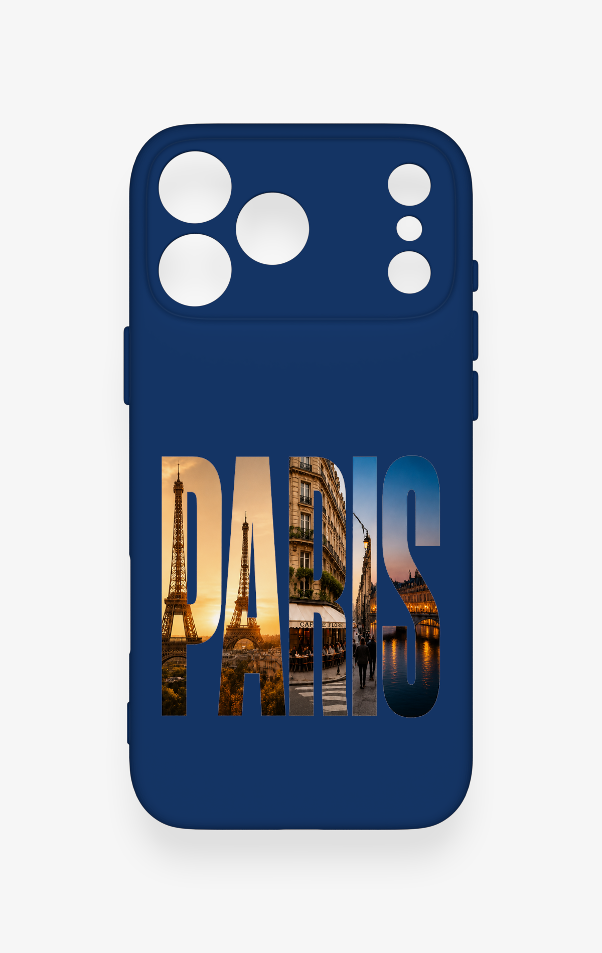 iPhone 17 Pro Max Uyumlu Paris Desenli Silikon Kılıf