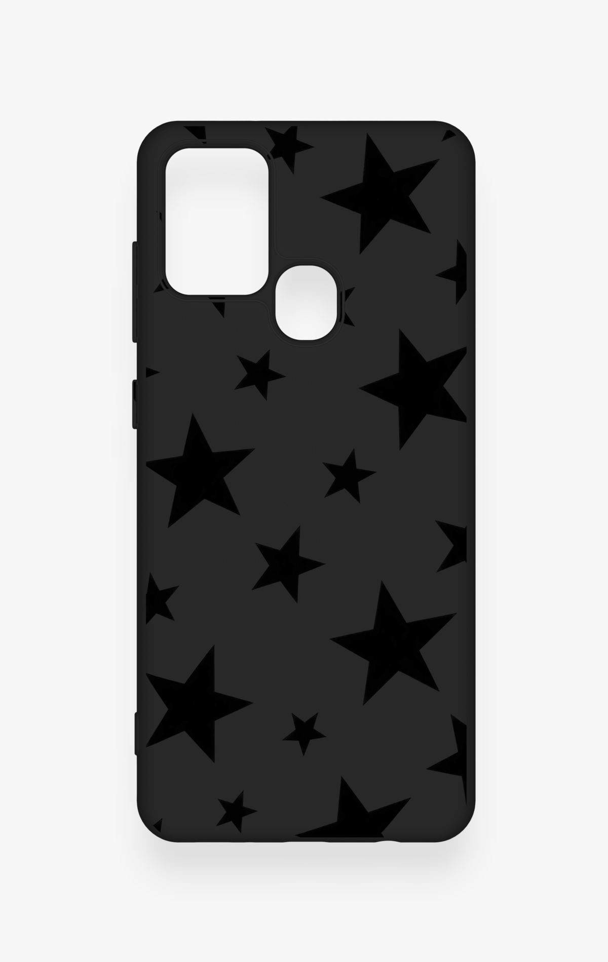 Samsung A21S Uyumlu Siyah Star Desenli Silikon Kılıf