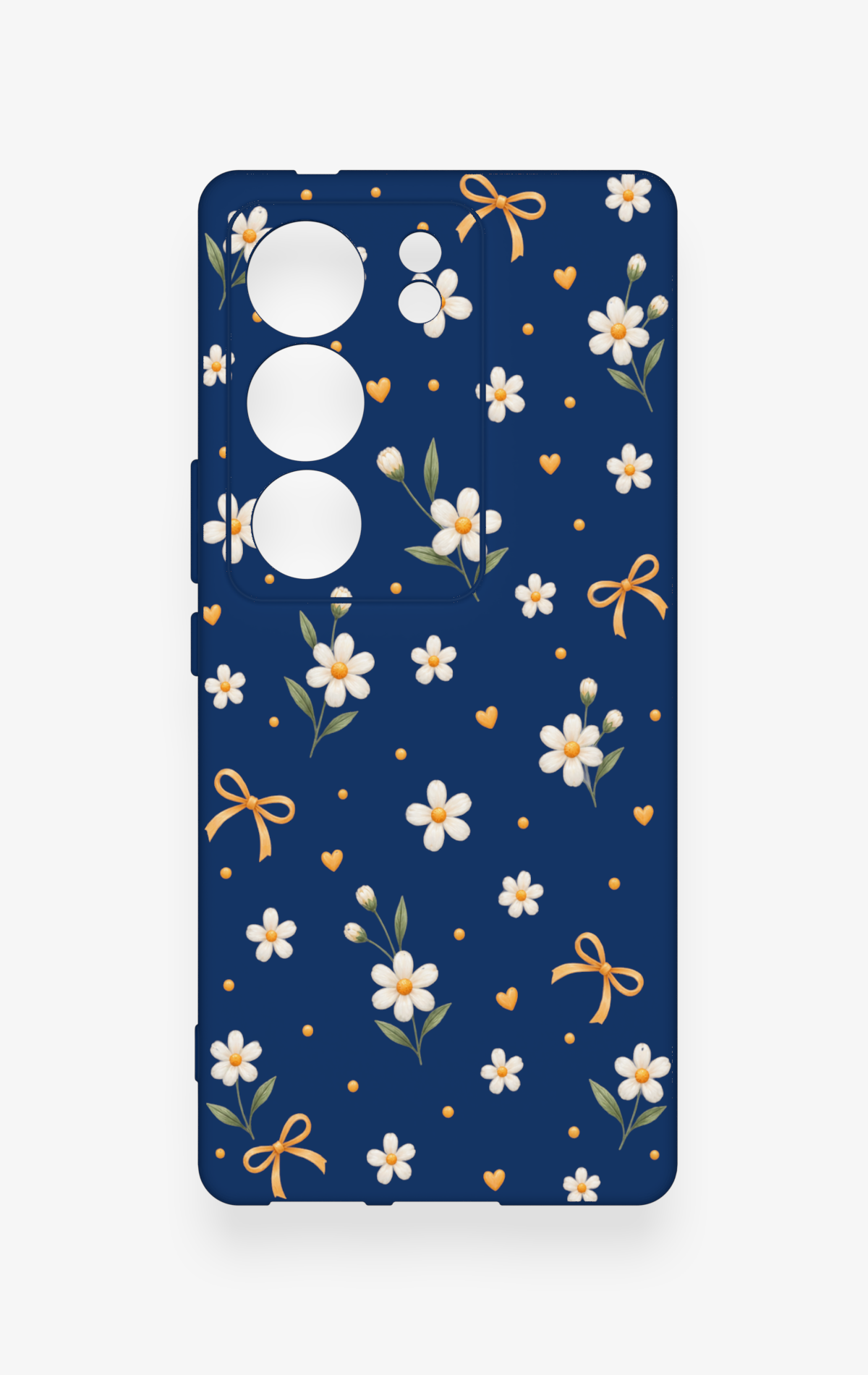 Vivo V29 Uyumlu Papatya Fiyonk Desenli Silikon Kılıf