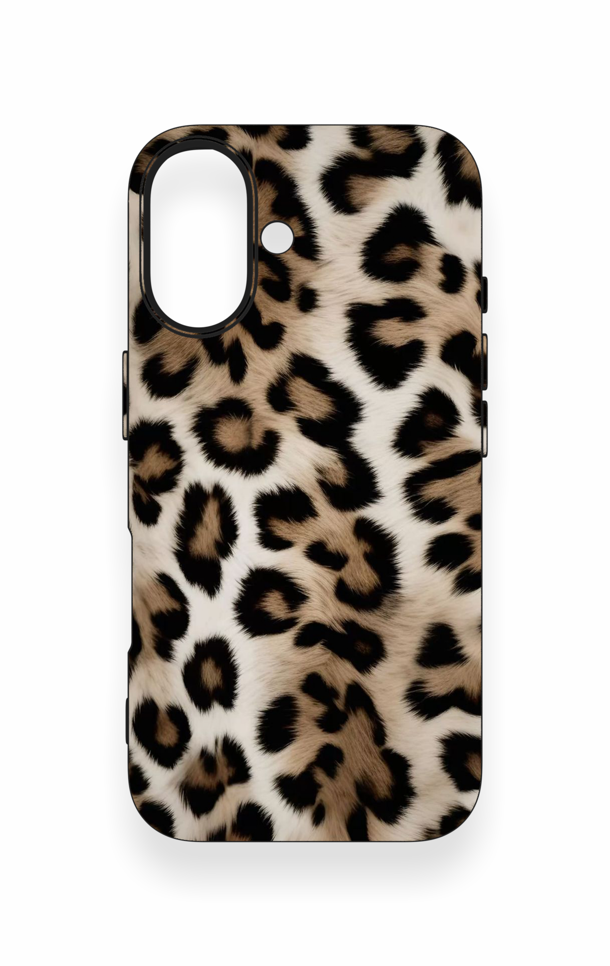 iPhone 16 Uyumlu Leopar Derisi Desenli Silikon Kılıf