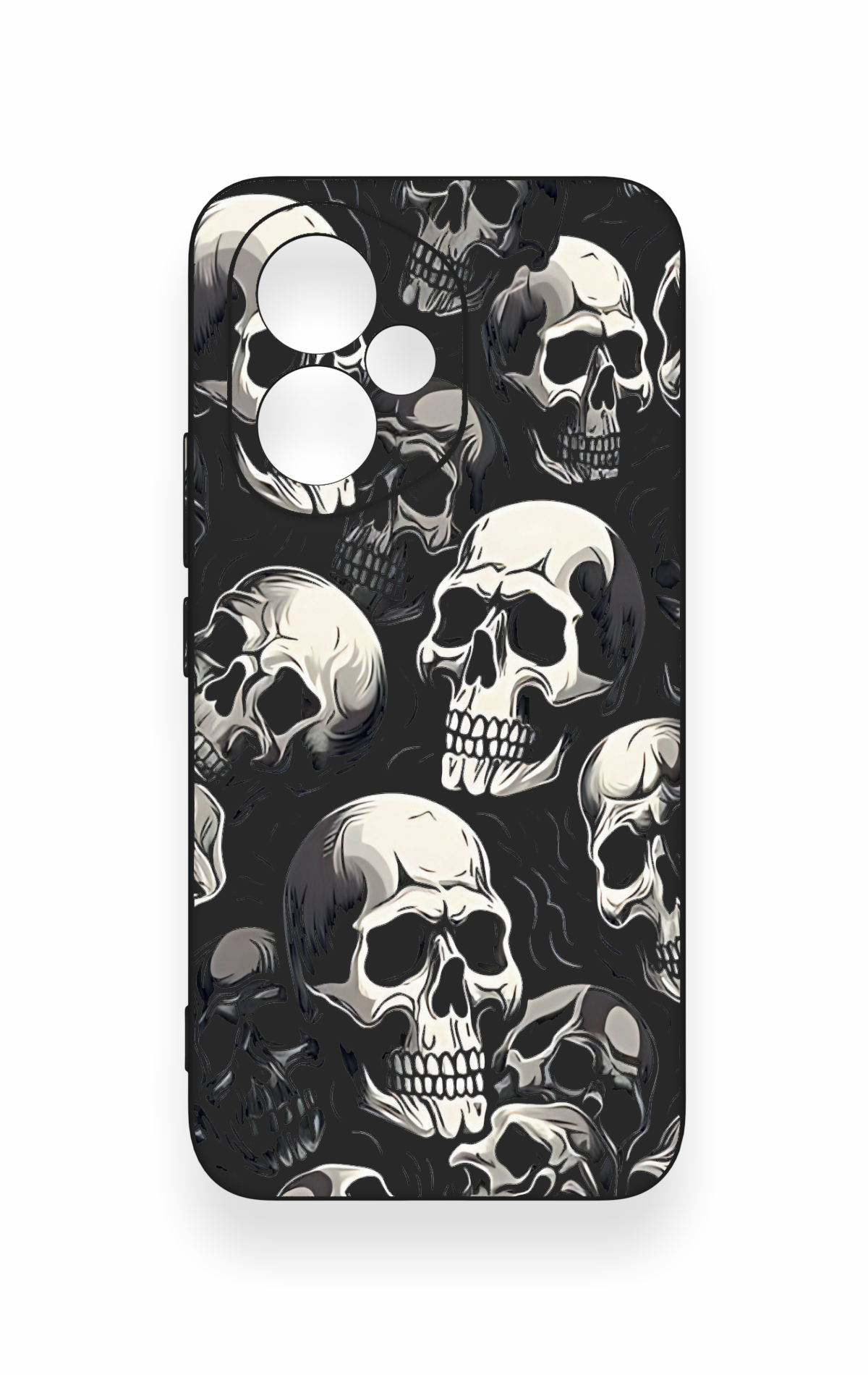 Honor 400 Uyumlu Kuru Kafa Desenli Silikon Kılıf