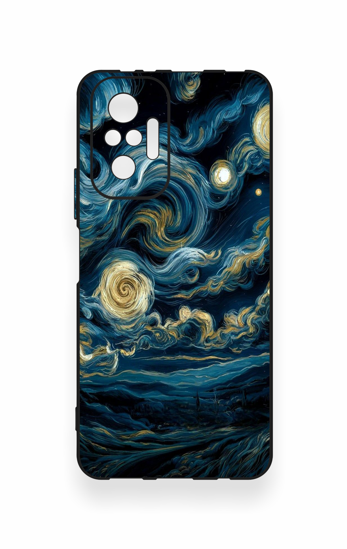 Redmi Note 10 Pro Uyumlu Yıldızlı Gece Desenli Silikon Kılıf