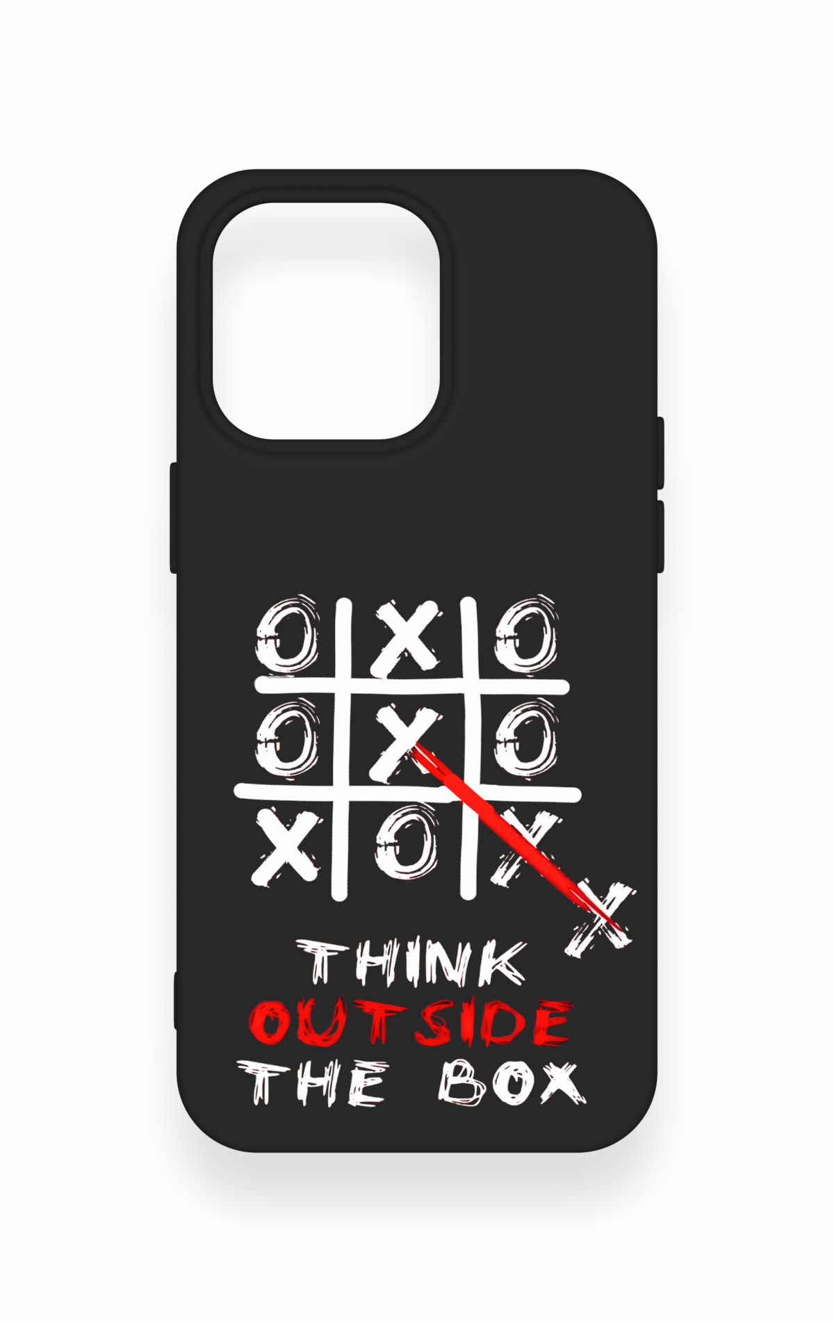 iPhone 15 Pro Max Uyumlu Out Side The Box Desenli Silikon Kılıf
