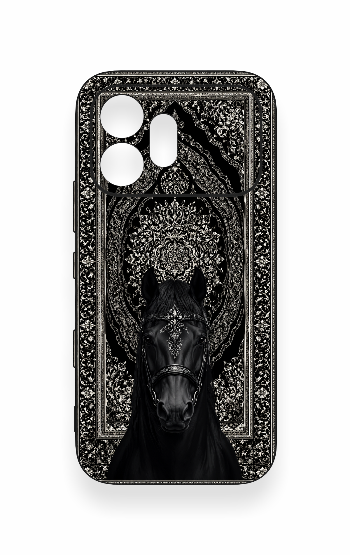 Honor 600 Uyumlu Etnik At Figürü Desenli Silikon Kılıf