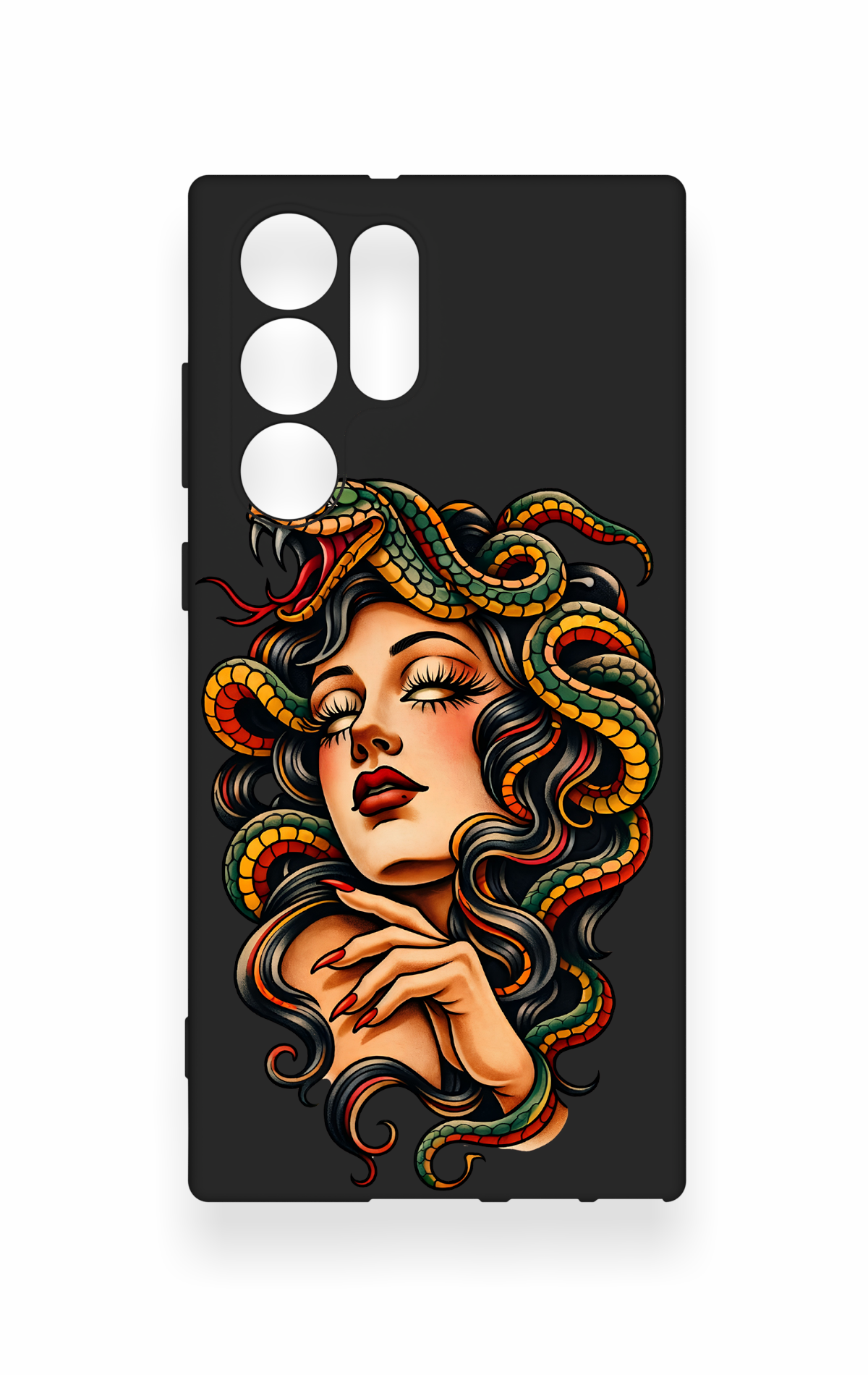 Samsung S22 Ultra Uyumlu Medusa Desenli Silikon Kılıf