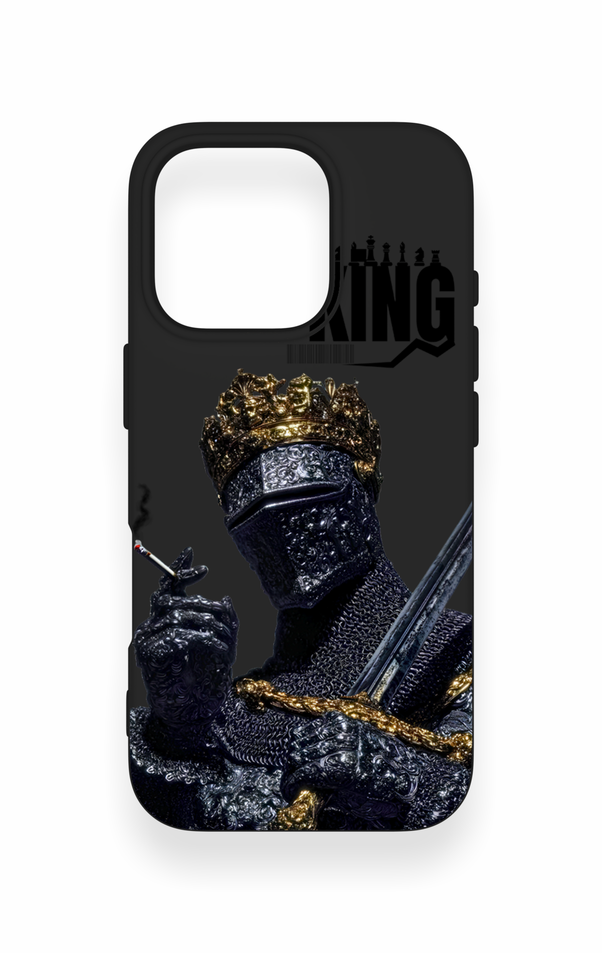 iPhone 16 Pro Uyumlu King Desenli Silikon Kılıf