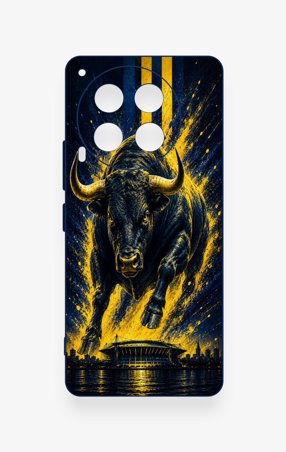 Tecno Camon 30 Uyumlu Kadiköy Boğası Desenli Silikon Kılıf