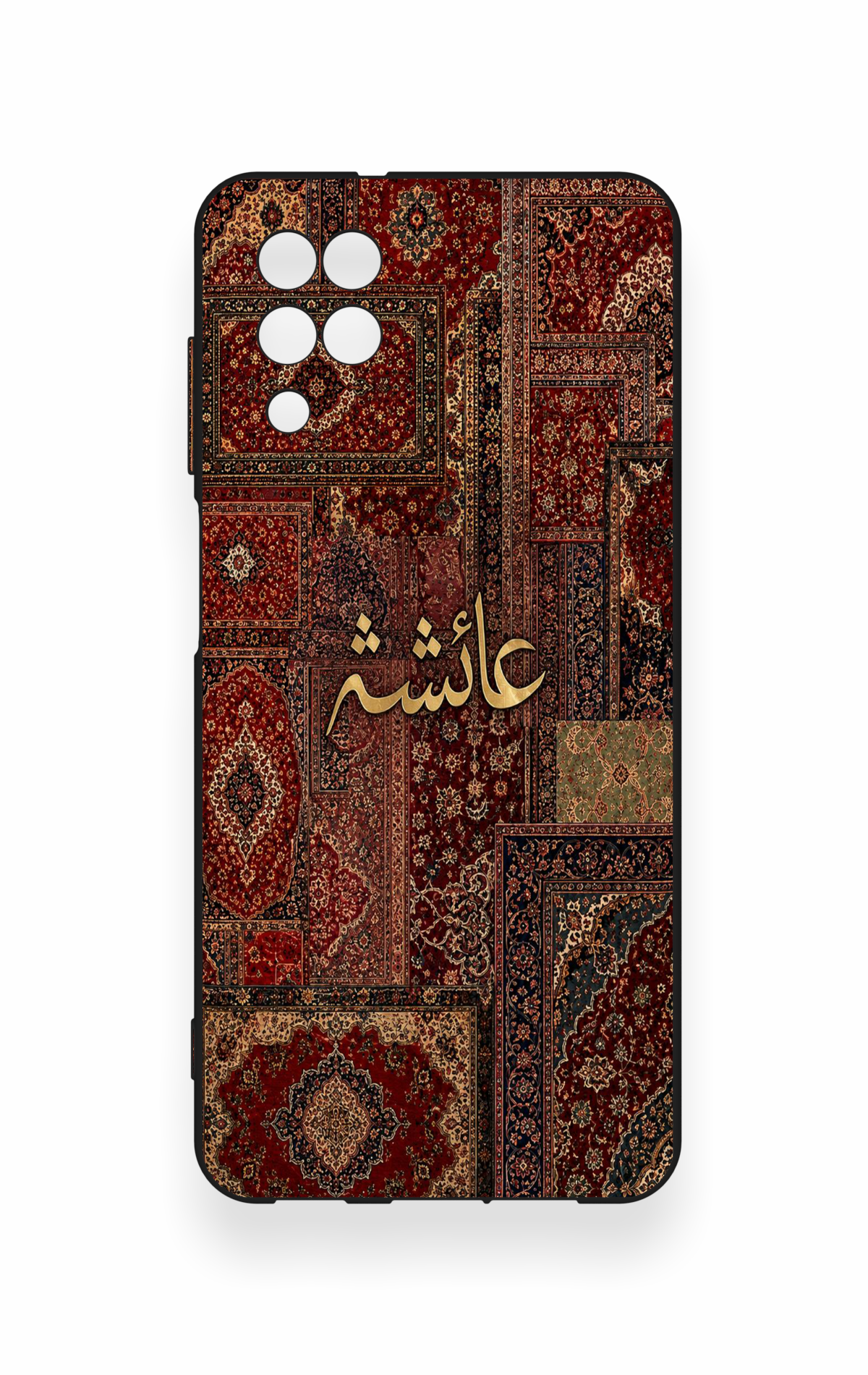 Samsung A12 Uyumlu Vintage Halı Desenli Silikon Kılıf