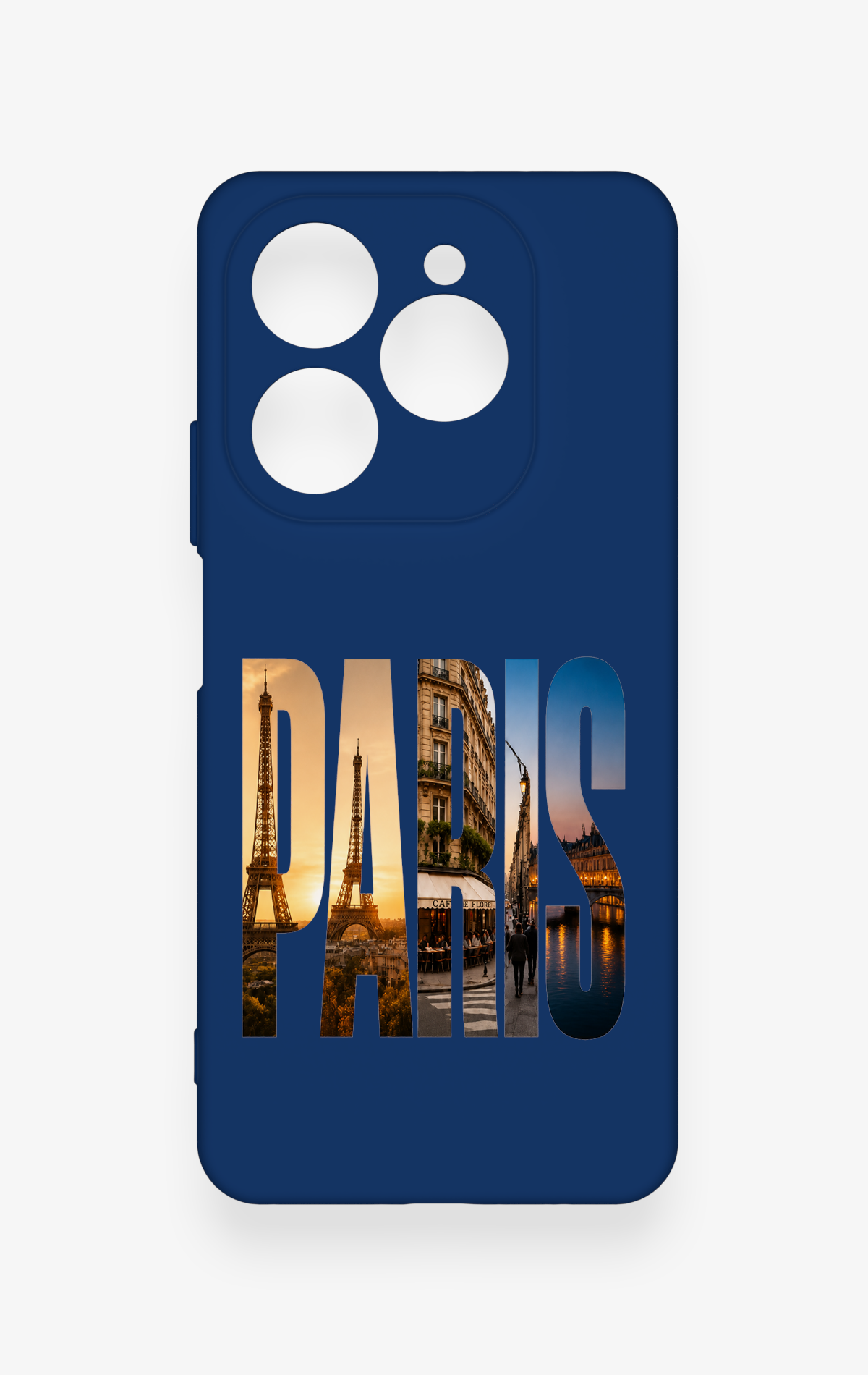 Tecno Spark 20 Pro Uyumlu Paris Desenli Silikon Kılıf