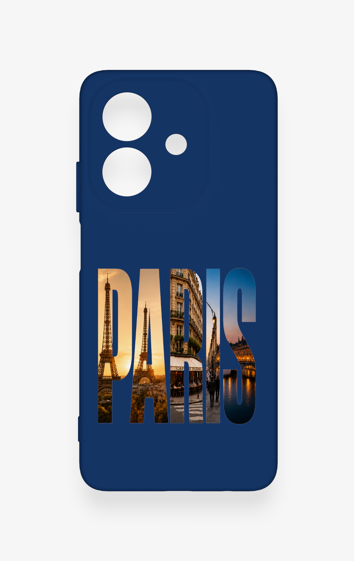 Oppo A3 Uyumlu Paris Desenli Silikon Kılıf