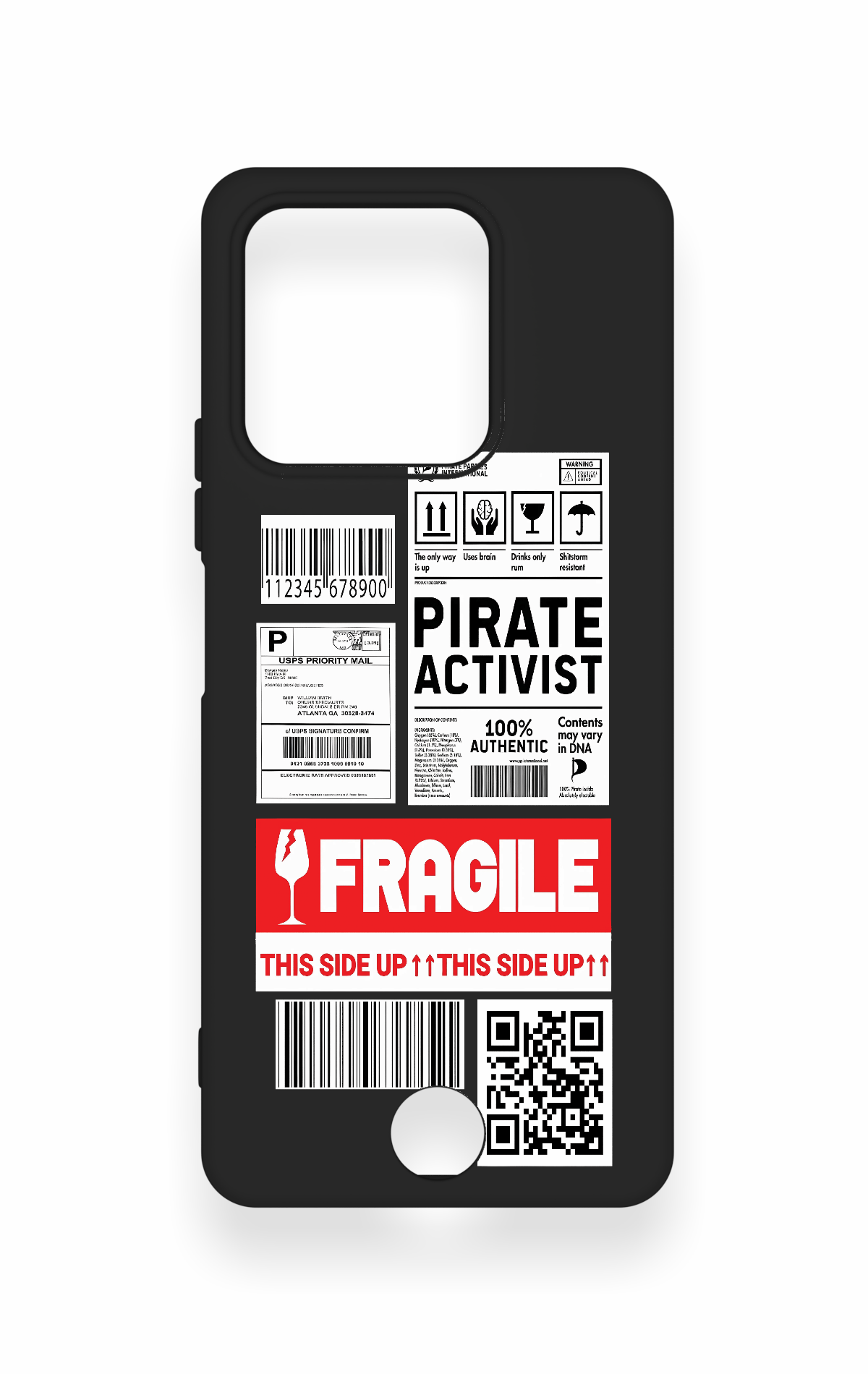 Reeder S71 Uyumlu Fragile Desenli Silikon Kılıf