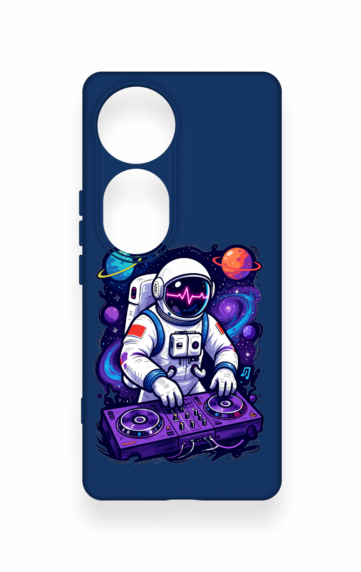Vivo V40 Uyumlu Astronot DJ Desenli Silikon Kılıf