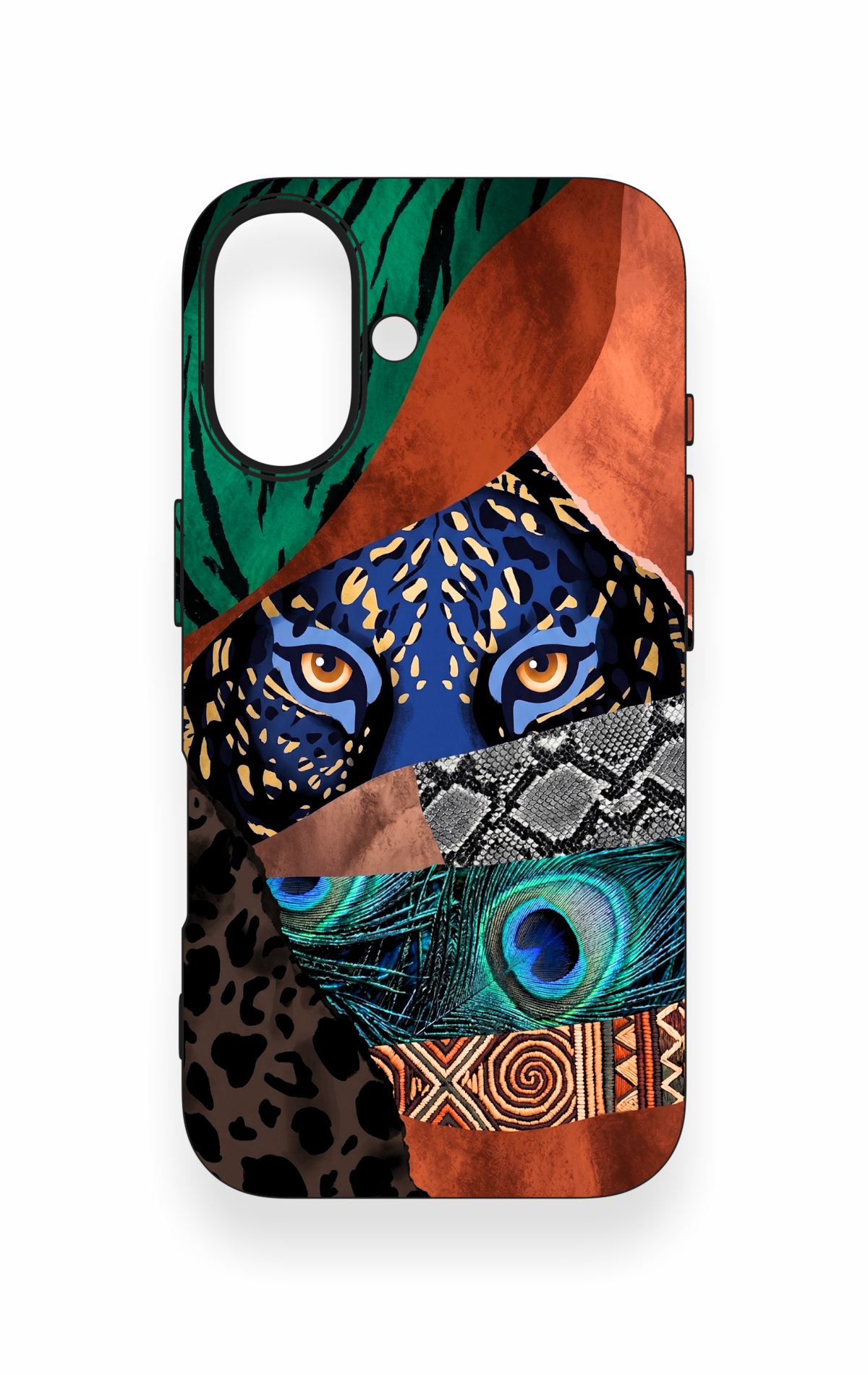 iPhone 16 Uyumlu Amazon Kaplan Desenli Silikon Kılıf