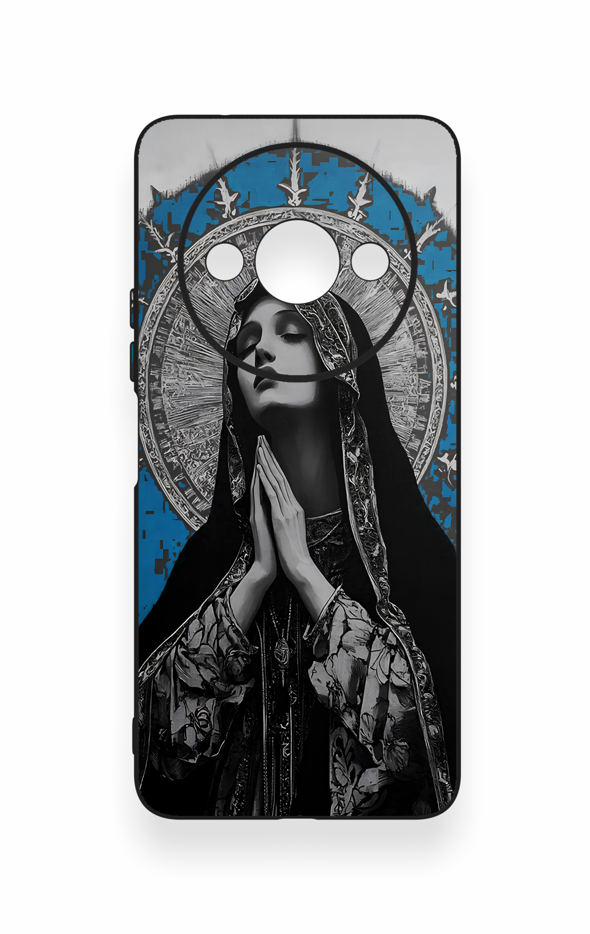 Redmi A3 Uyumlu Rahibe Desenli Silikon Kılıf