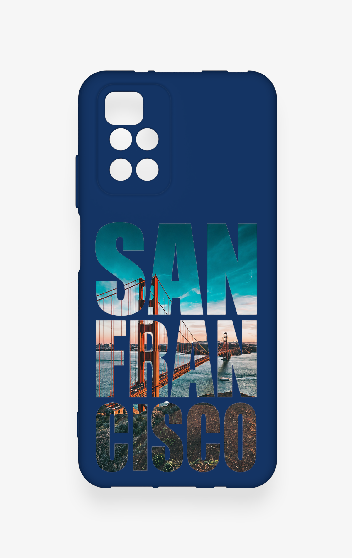 Redmi 10 2022 Uyumlu San Francisco Desenli Silikon Kılıf