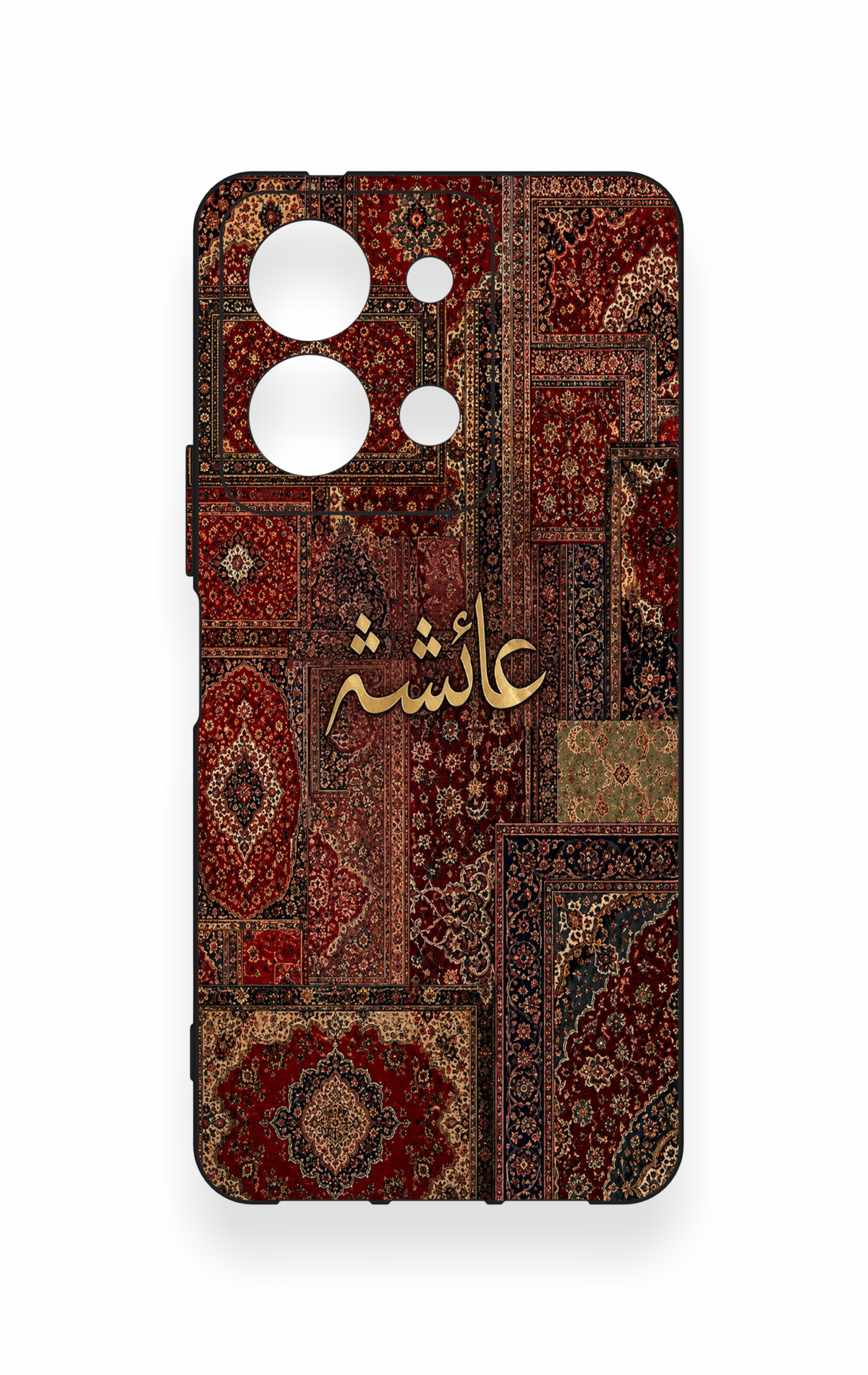 Vivo Y36 Uyumlu Vintage Halı Desenli Silikon Kılıf