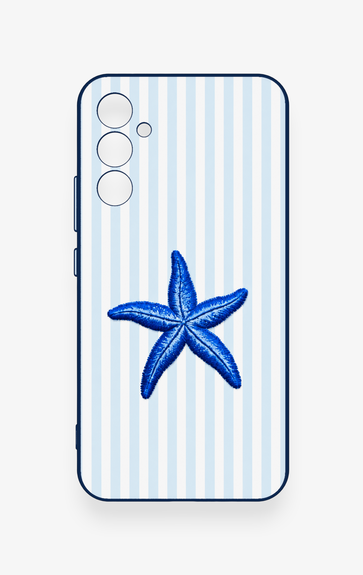 Samsung A34 Uyumlu Mavi Deniz Yıldızı Desenli Silikon Kılıf