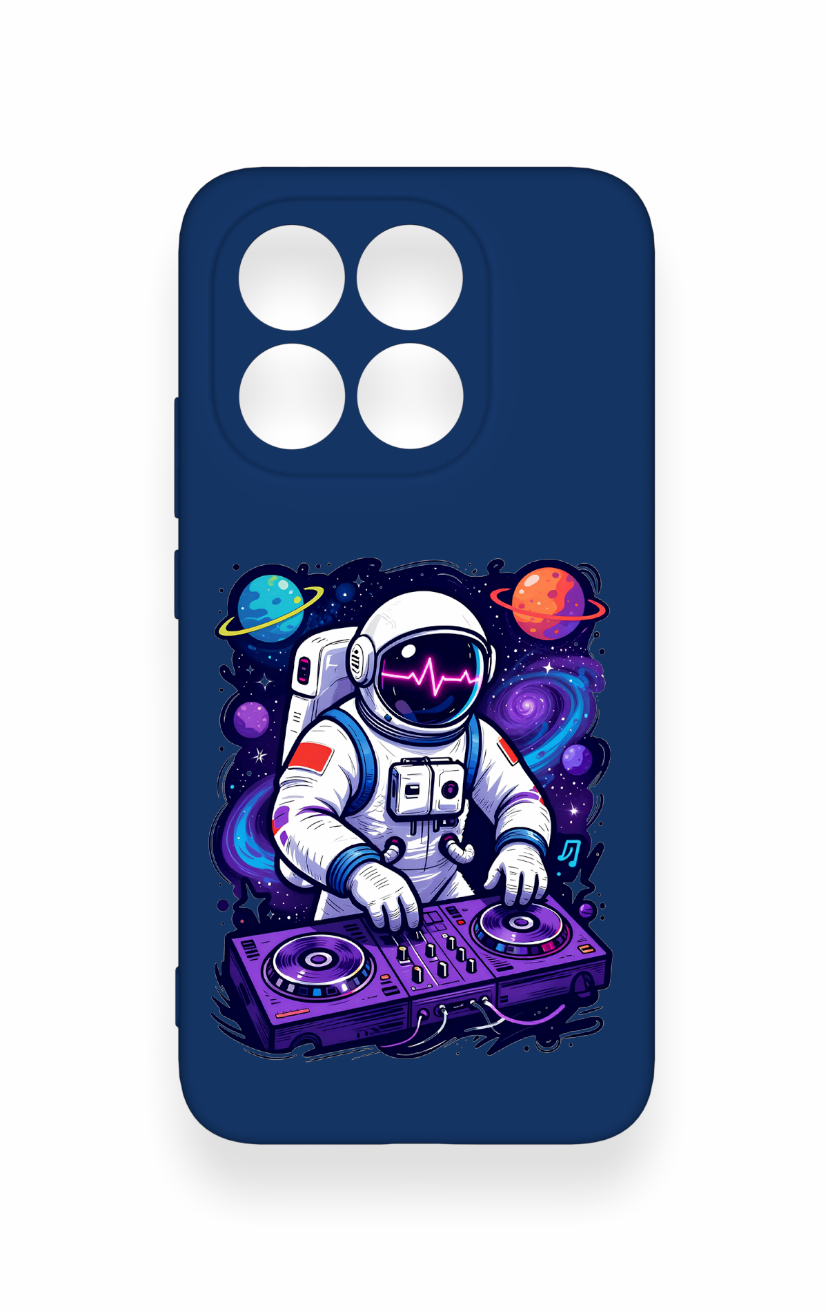 Mi 15T 5G Uyumlu Astronot DJ Desenli Silikon Kılıf