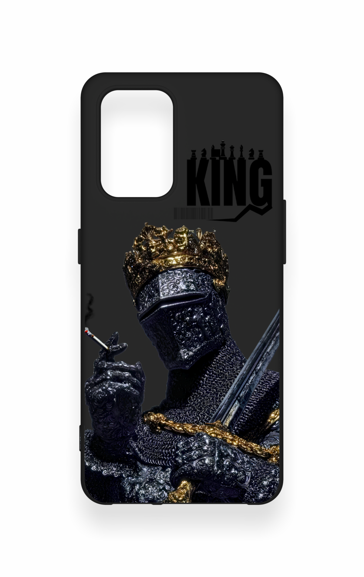 Oppo-A74 Uyumlu King Desenli Silikon Kılıf