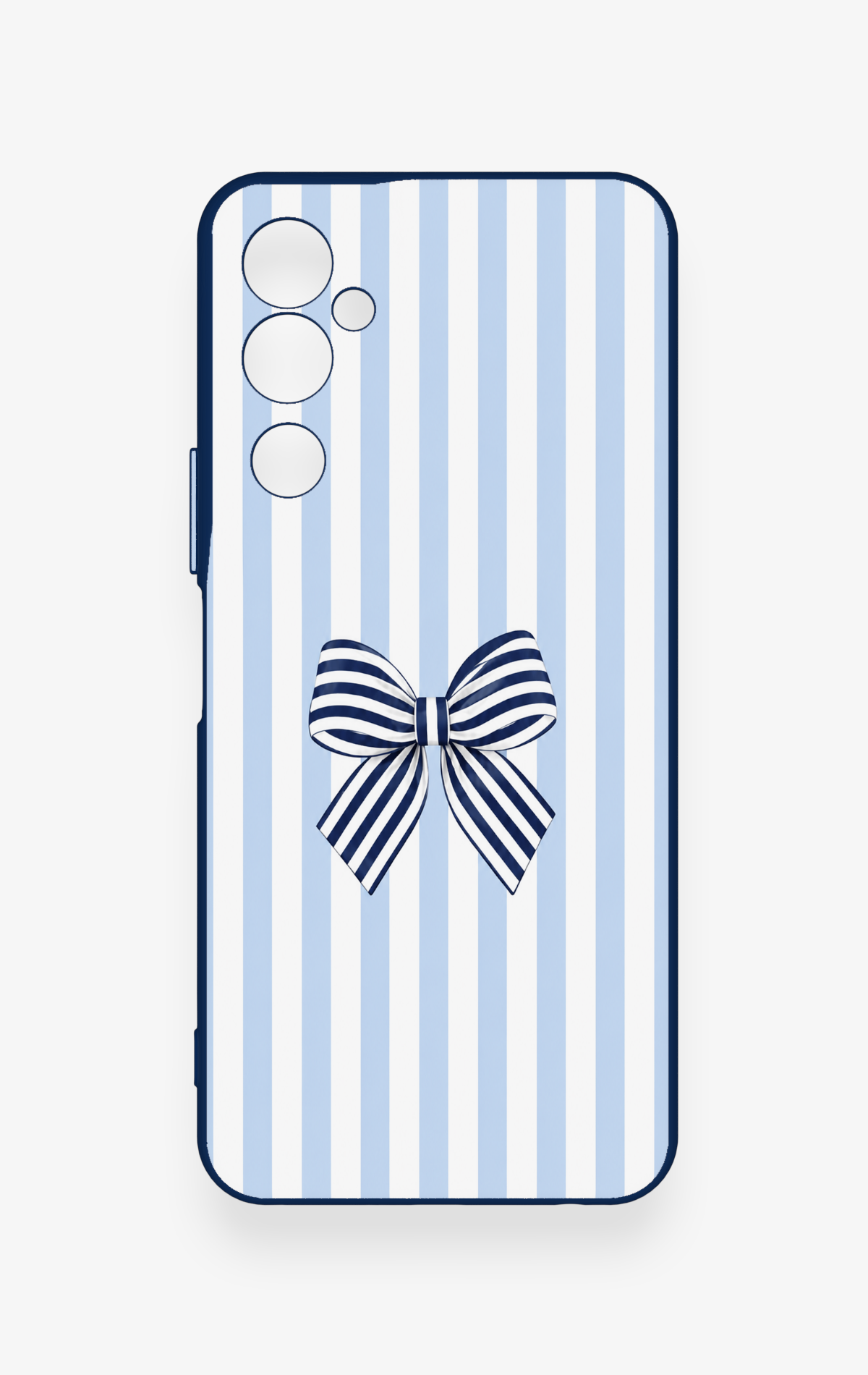 Tecno Pova Neo 2 Uyumlu Mavi Beyaz Kurdele Desenli Silikon Kılıf