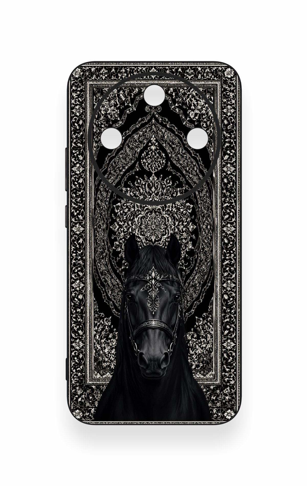 Honor Magic 8 Lite Uyumlu Etnik At Figürü Desenli Silikon Kılıf