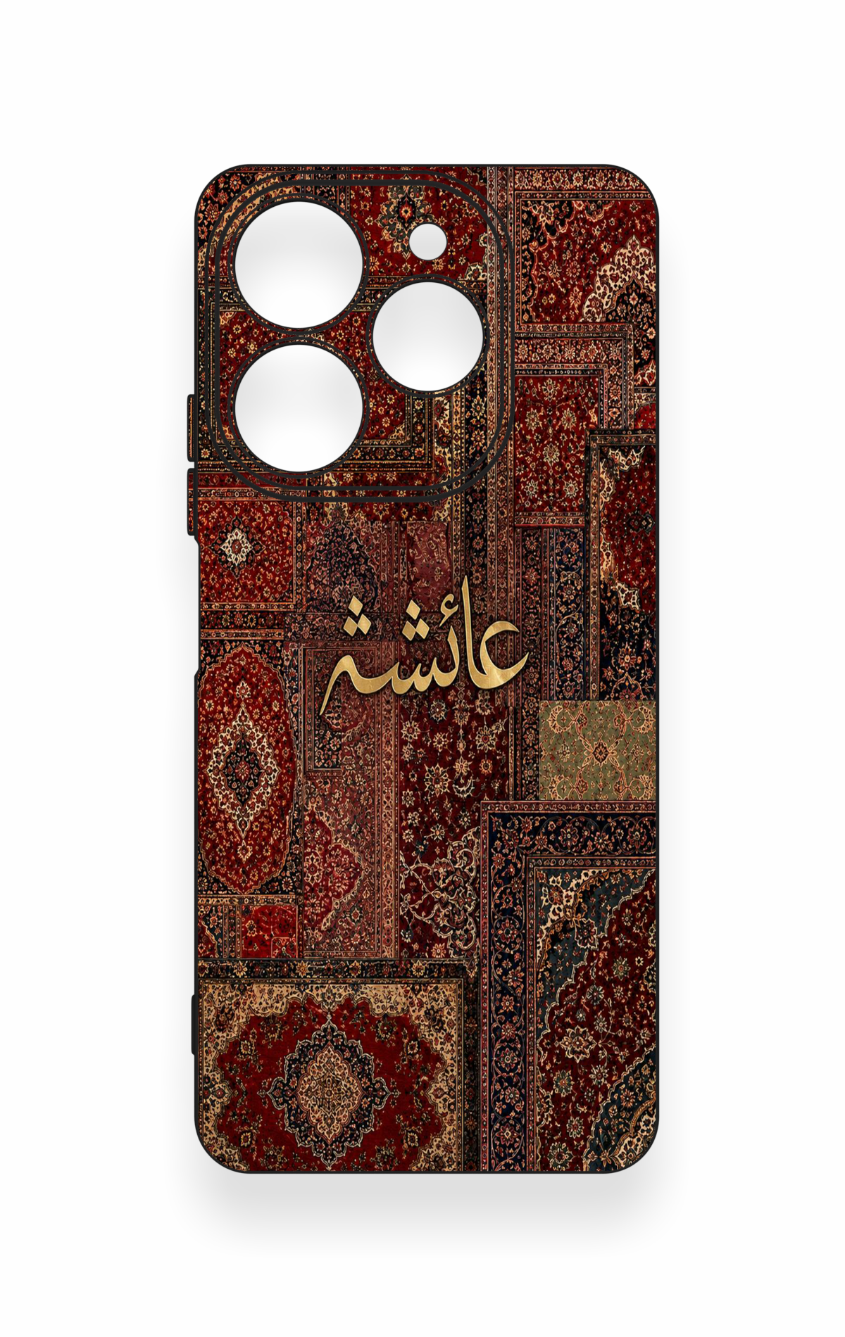 Tecno Spark 10 Pro Uyumlu Vintage Halı Desenli Silikon Kılıf