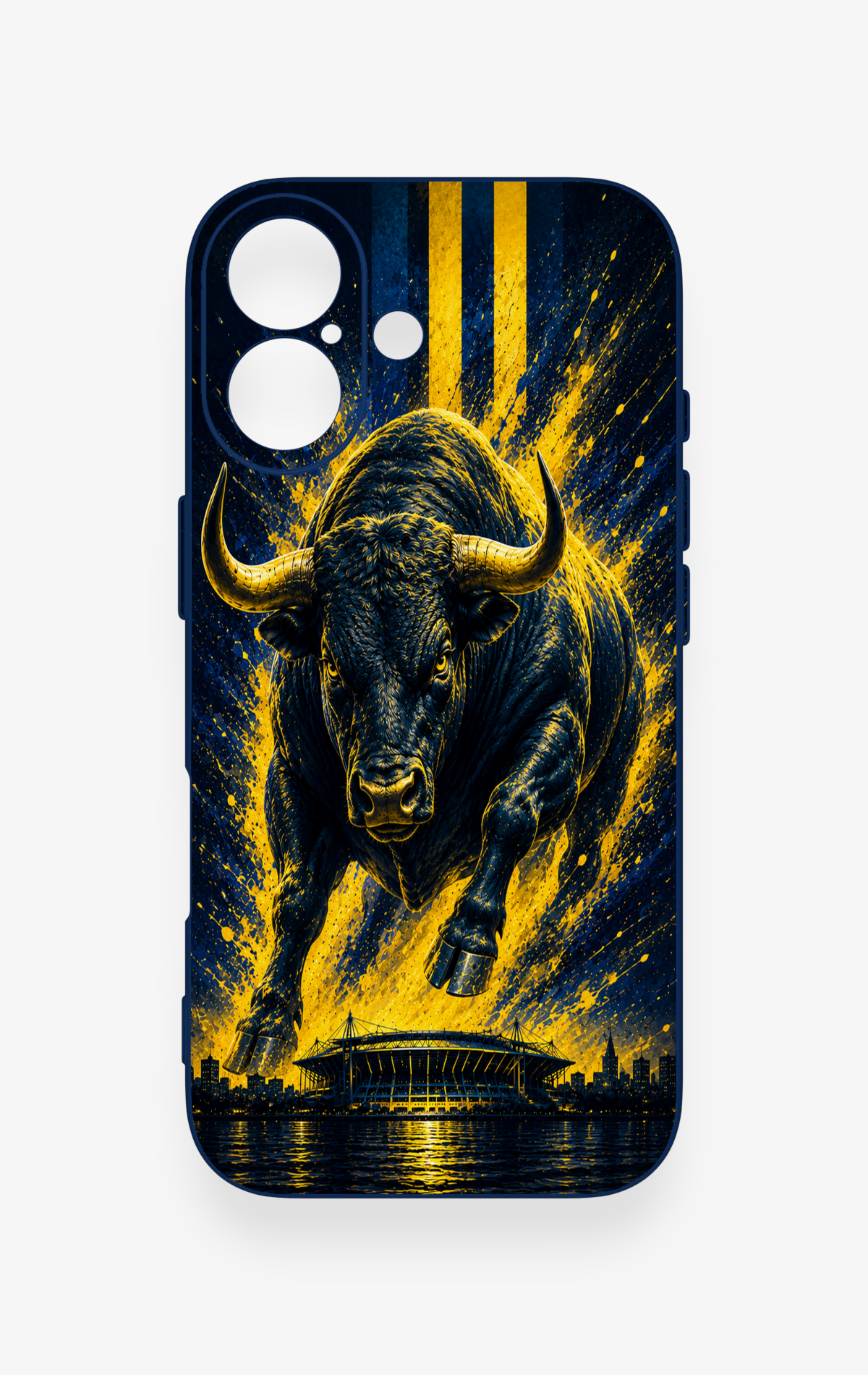 iPhone 17 Uyumlu Kadiköy Boğası Desenli Silikon Kılıf